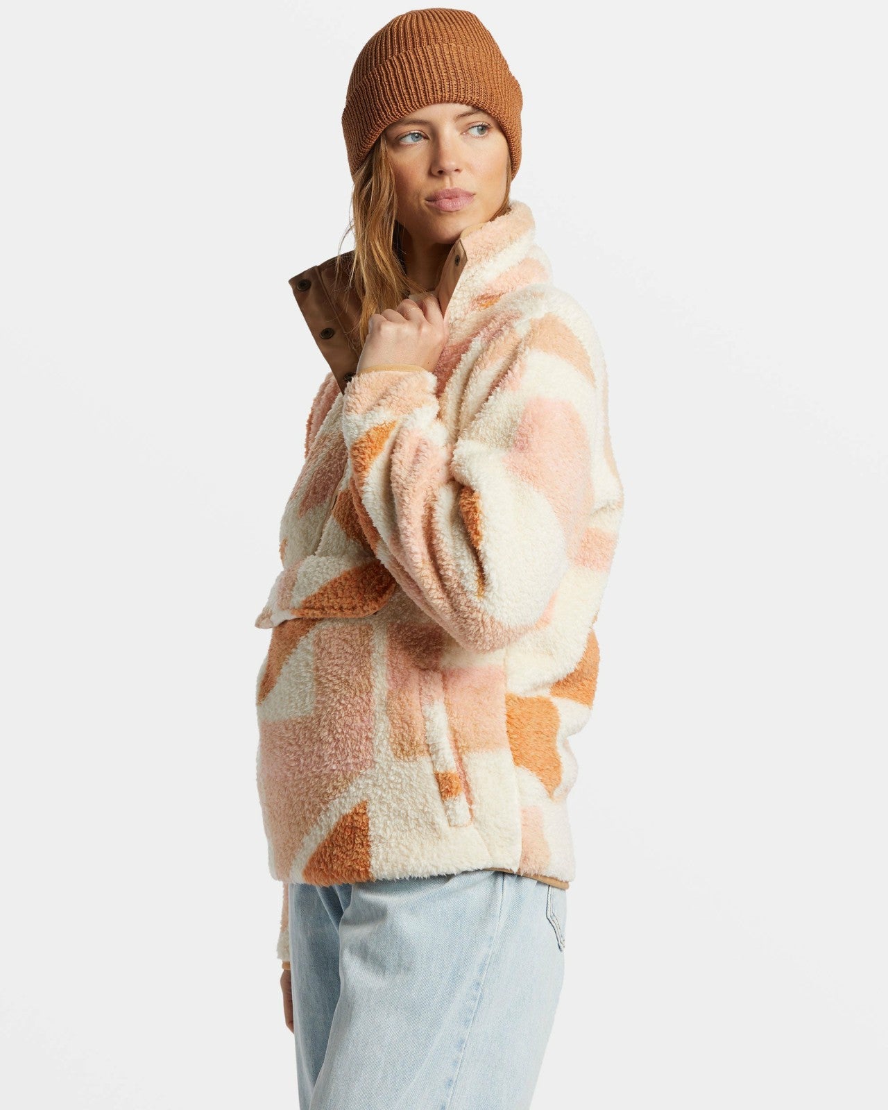 Switchback Mock Neck Fleece - White Cap | Billabong Women