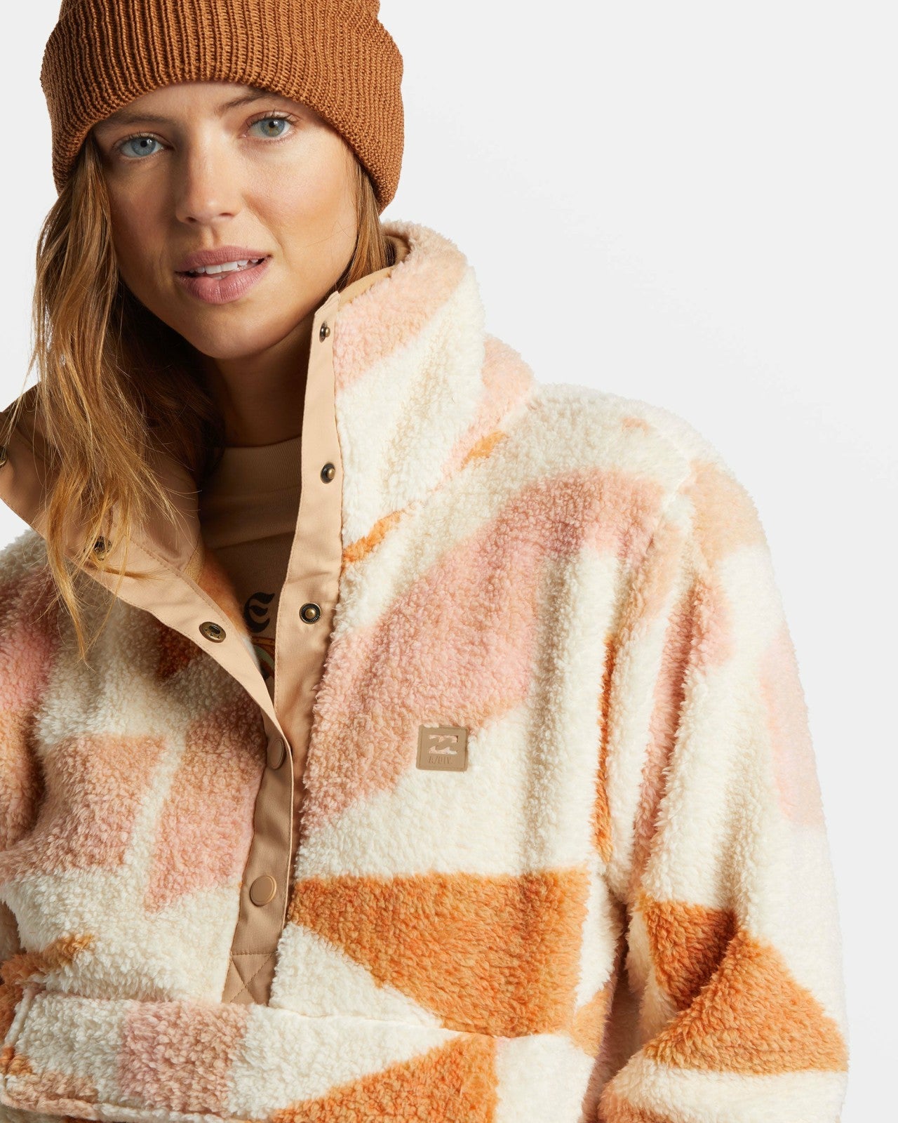 Switchback Mock Neck Fleece - White Cap | Billabong Women