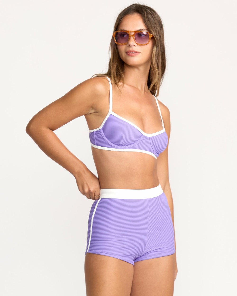 Tanlines Surf Short Bikini Bottom - Purple Punch | Billabong Women