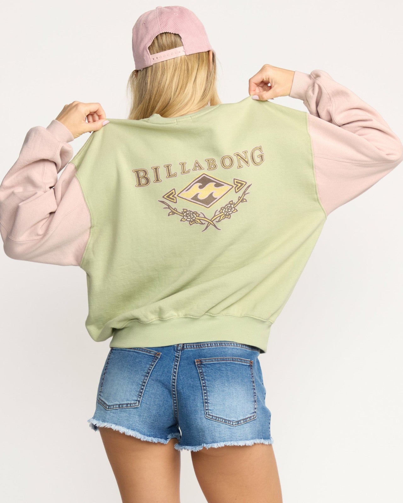 The Original Vibes Kendal Crewneck Sweatshirt - Pistachio | Billabong Women