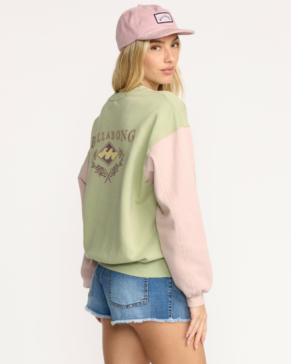 The Original Vibes Kendal Crewneck Sweatshirt - Pistachio | Billabong Women