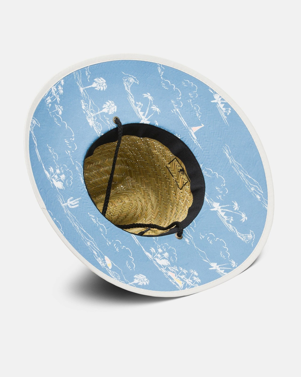 Tides Print Straw Hat - Steel Blue | Billabong Men