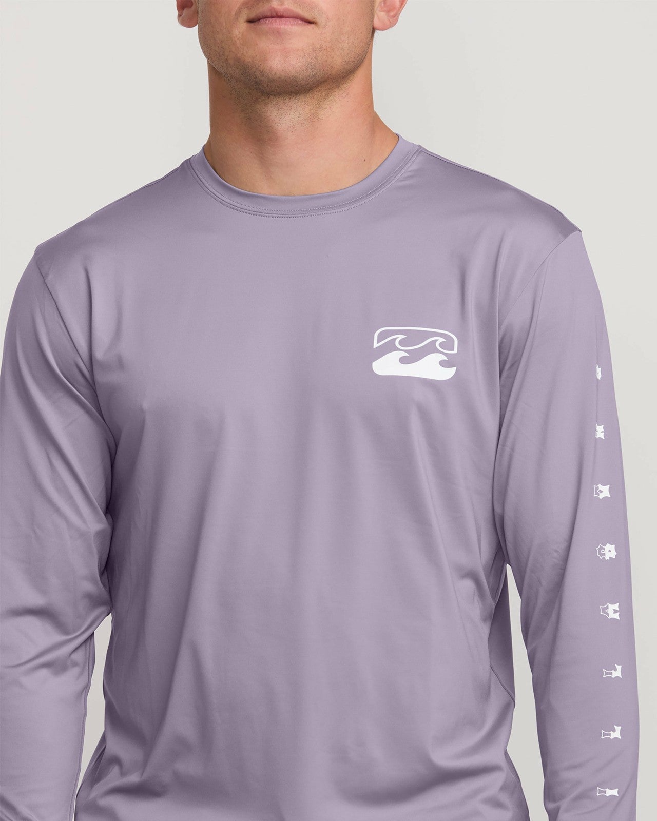 Unity Loose Fit Long Sleeve Surf Tee - Light Purple | Billabong Men