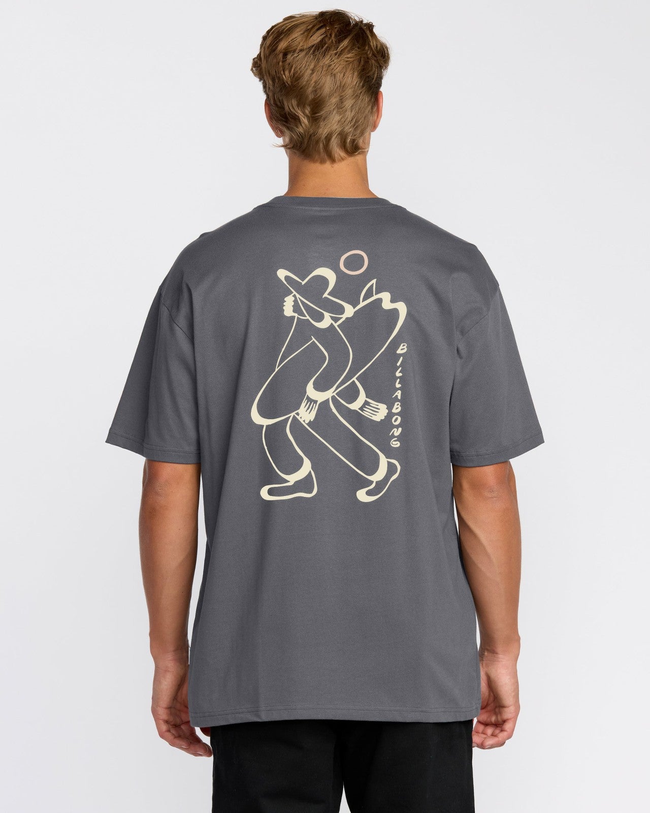 Up The Beach Regular Short Sleeve T-Shirt - Char | Billabong Men