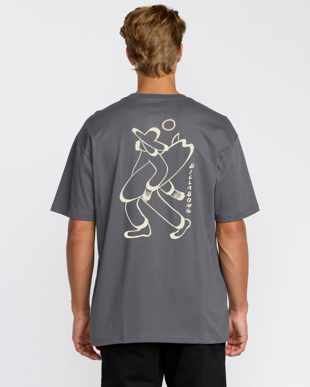 Up The Beach Regular Short Sleeve T-Shirt - Char | Billabong Men