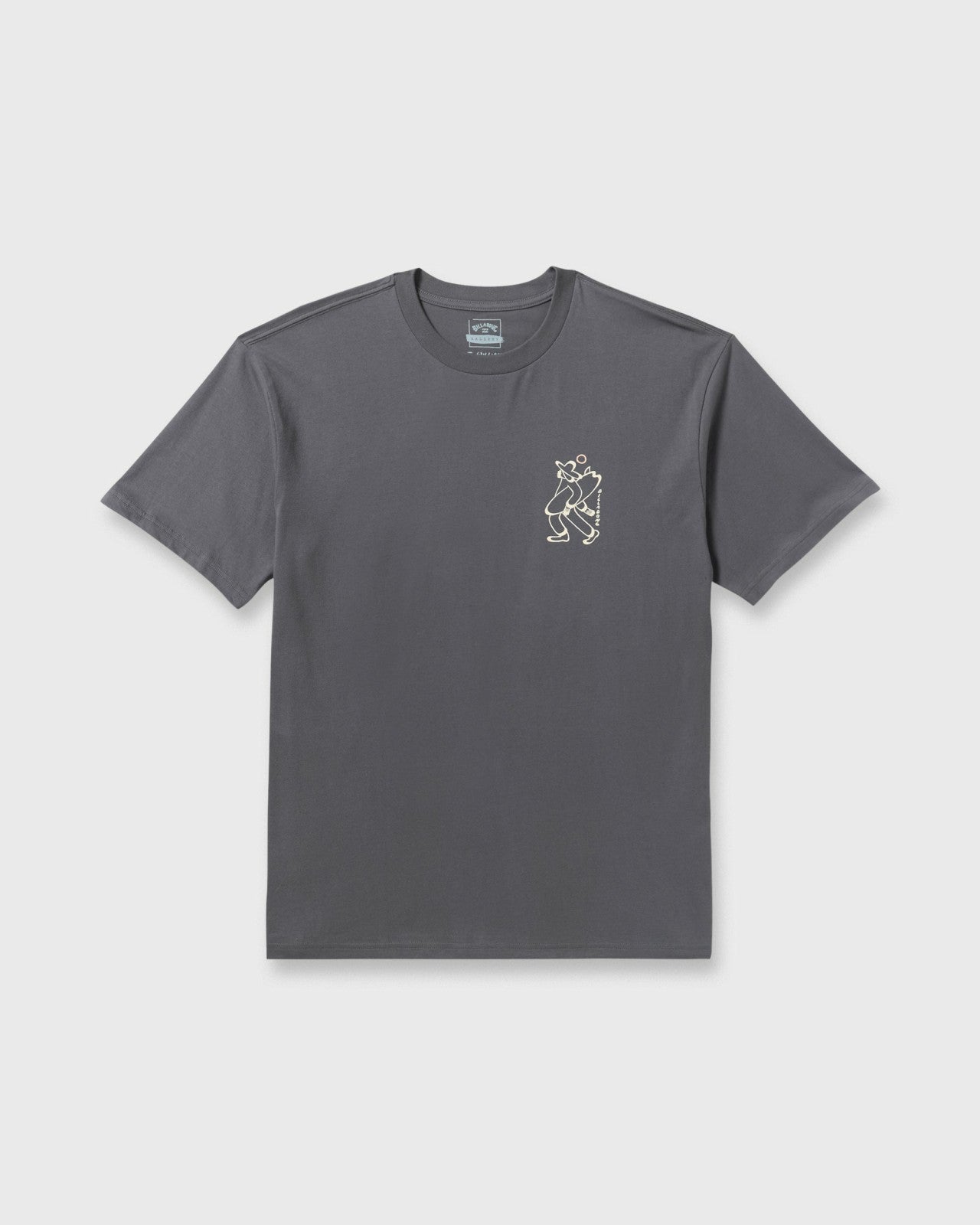 Up The Beach Regular Short Sleeve T-Shirt - Char | Billabong Men