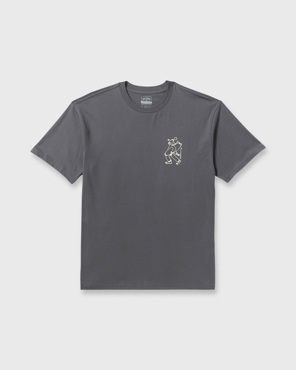 Up The Beach Regular Short Sleeve T-Shirt - Char | Billabong Men