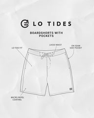 Wategos Lo Tide 19" Boardshorts - Brown | Billabong Men