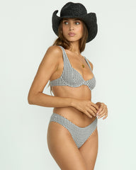 Wave Check Chloe Underwire Bikini Top - Black Pebble | Billabong Women