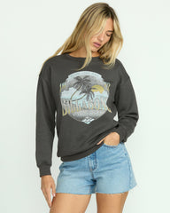 Wonderland Calls Crewneck Sweatshirt - Off Black | Billabong Women