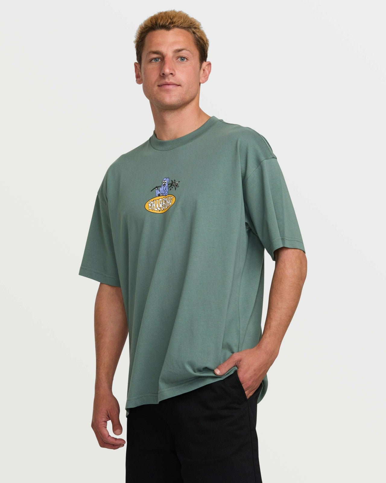 Tropical Reaper OG Tee - Dark Slate | Billabong Men