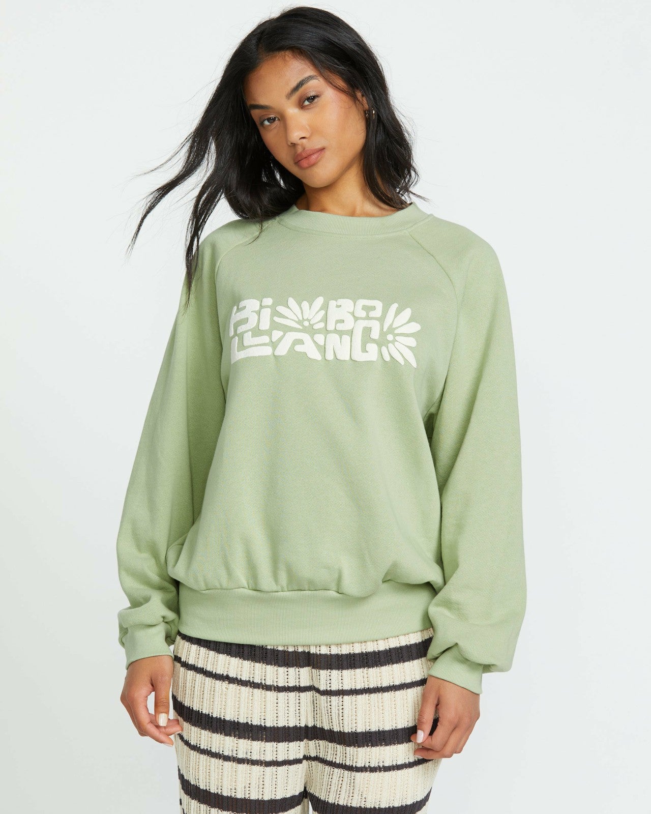 The Waves Crew Sweatshirt - Pistachio | Billabong Women