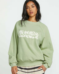 The Waves Crew Sweatshirt - Pistachio | Billabong Women