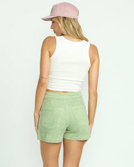 Set The Tone Cord Short - Pistachio | Billabong Women
