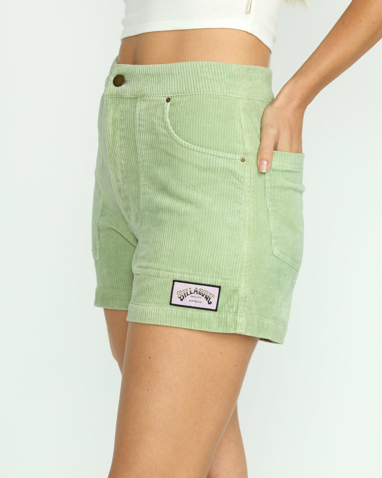 Set The Tone Cord Short - Pistachio | Billabong Women