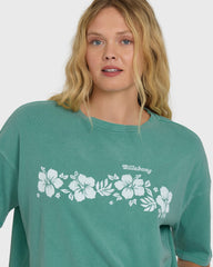 Make It Tropical Short Sleeve T-Shirt - Island Green | Billabong Women