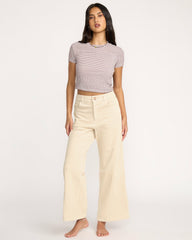 Free Fall High-Waist Cord Pants - Whitecap | Billabong Women