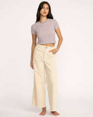 Free Fall High-Waist Cord Pants - Whitecap | Billabong Women